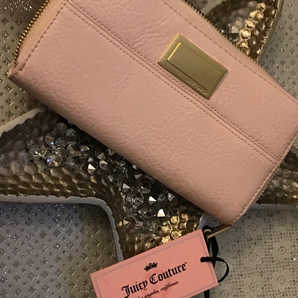 🌟HP🌟🧚‍♀️Juicy Couture VINTAGE Large Blush Wallet NWT - Picture 4 of 4